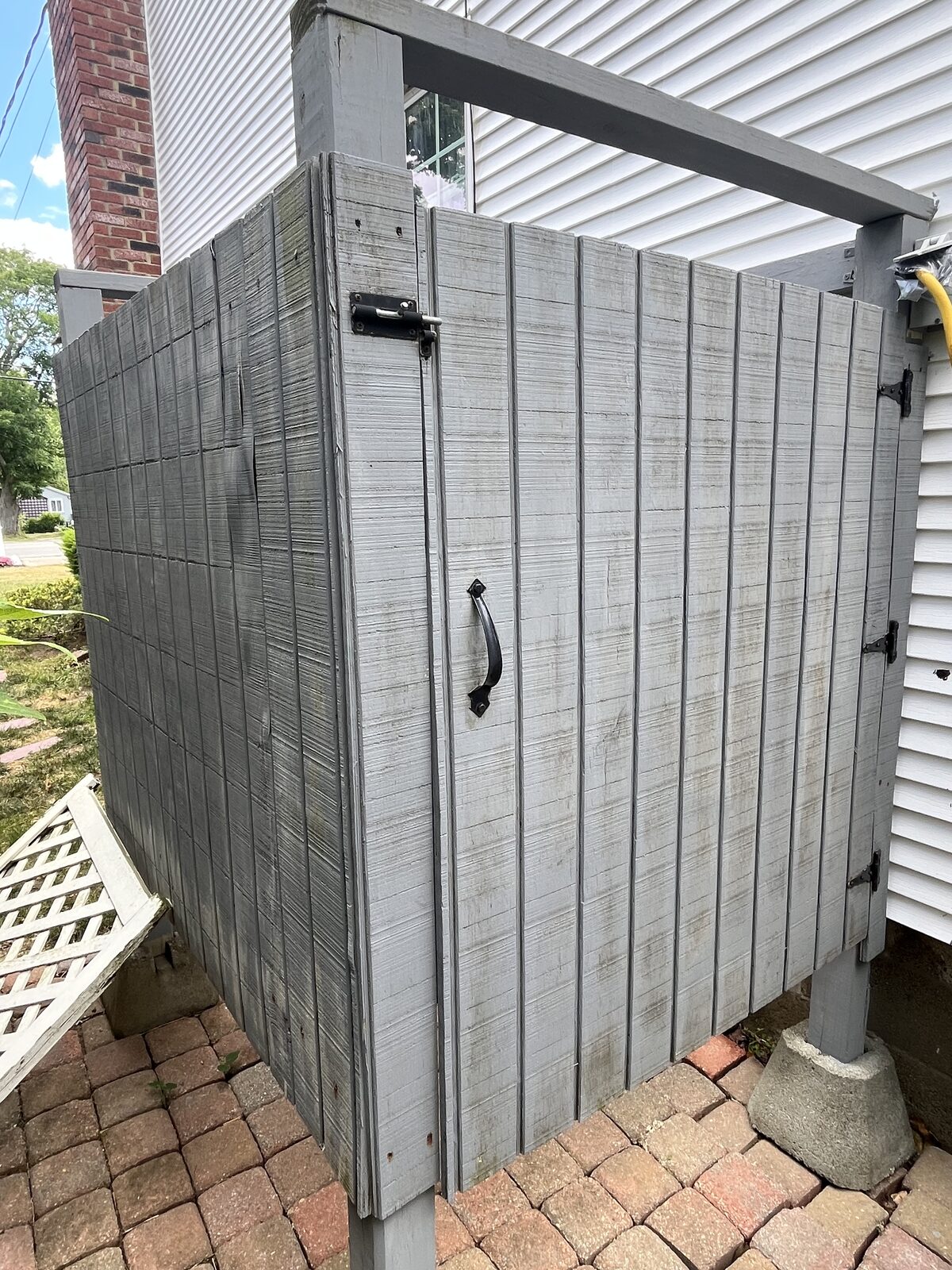 Outdoor structure after exterior cleaning in Marshfield MA by H2WOAH Exterior Cleaning