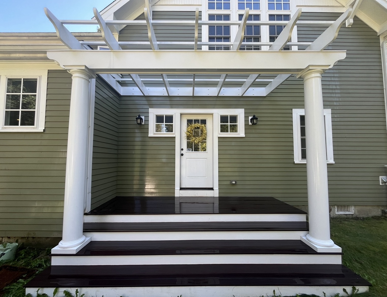 Before and after style exterior cleaning result