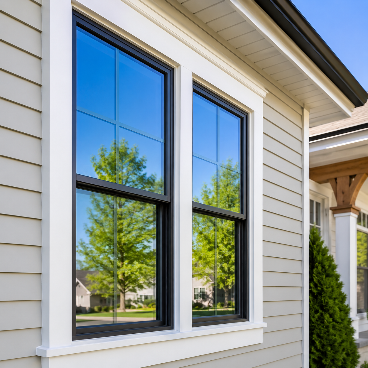 Crystal clear windows after professional cleaning